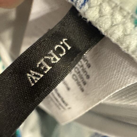 J Crew Swimsuit Womens 12 One Piece Bathing Suit NO TIE BELT Blueberry Print - Picture 6 of 11